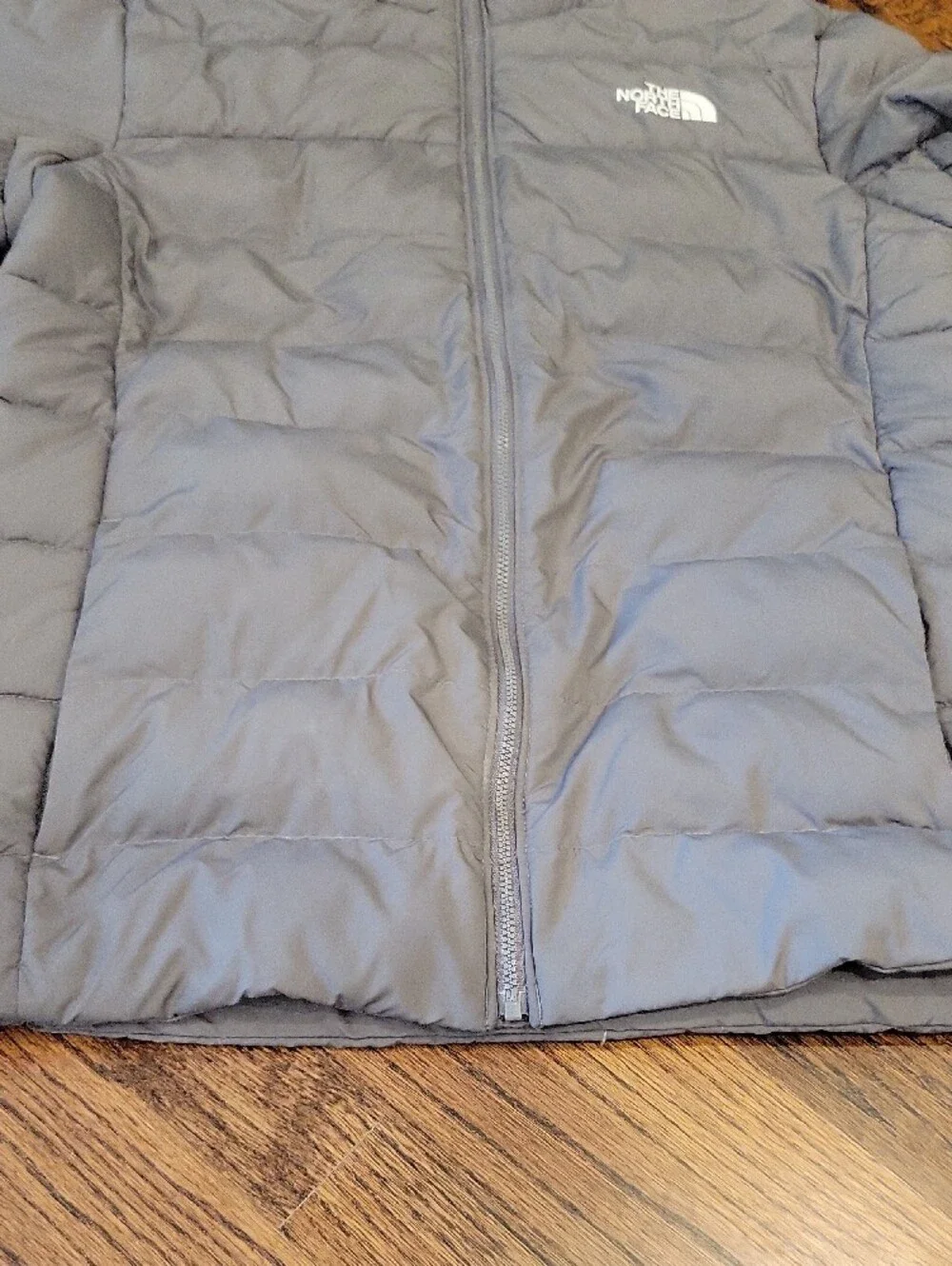 The North Face Men's Gray Hooded Puffer Jacket